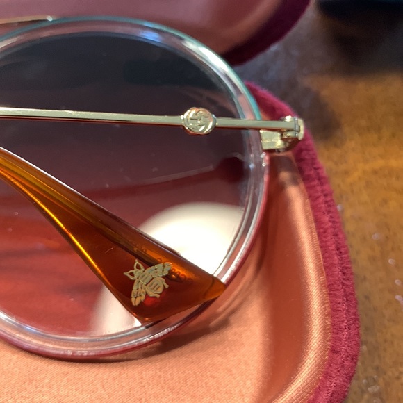 NWOT Authentic Gucci Gradient Round Glasses - Picture 6 of 12